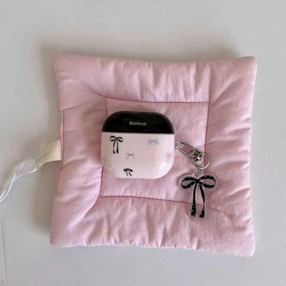 Pink Bow AirPods Case with Ribbon Charm