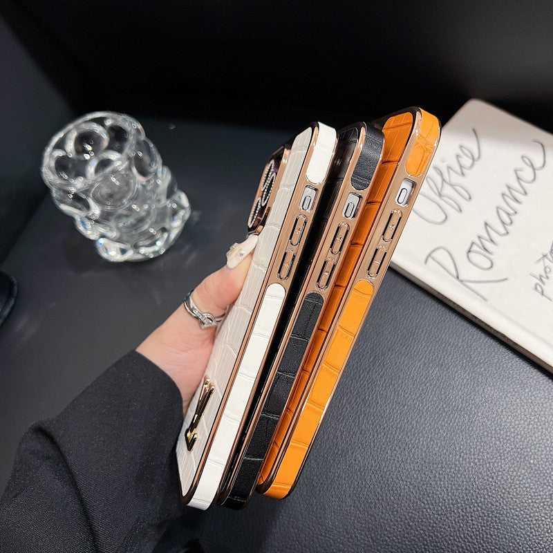 Pouzdro na iPhone Lou Crocodile Pattern Color