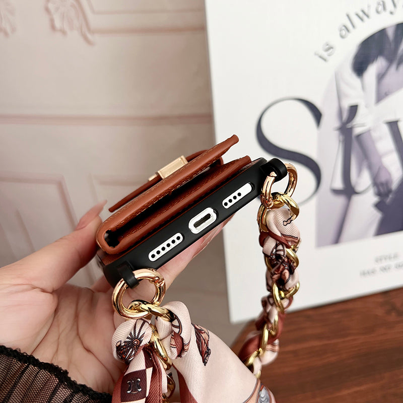 H Card Bag Šátky Kožené pouzdro na iPhone