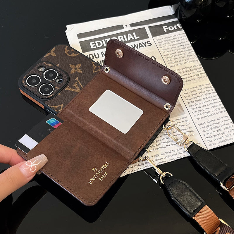 Lou Card Bag Chain Brunt iPhonefodral