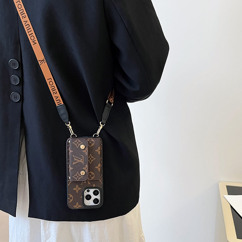 Lou Card Bag Chain Brunt iPhonefodral