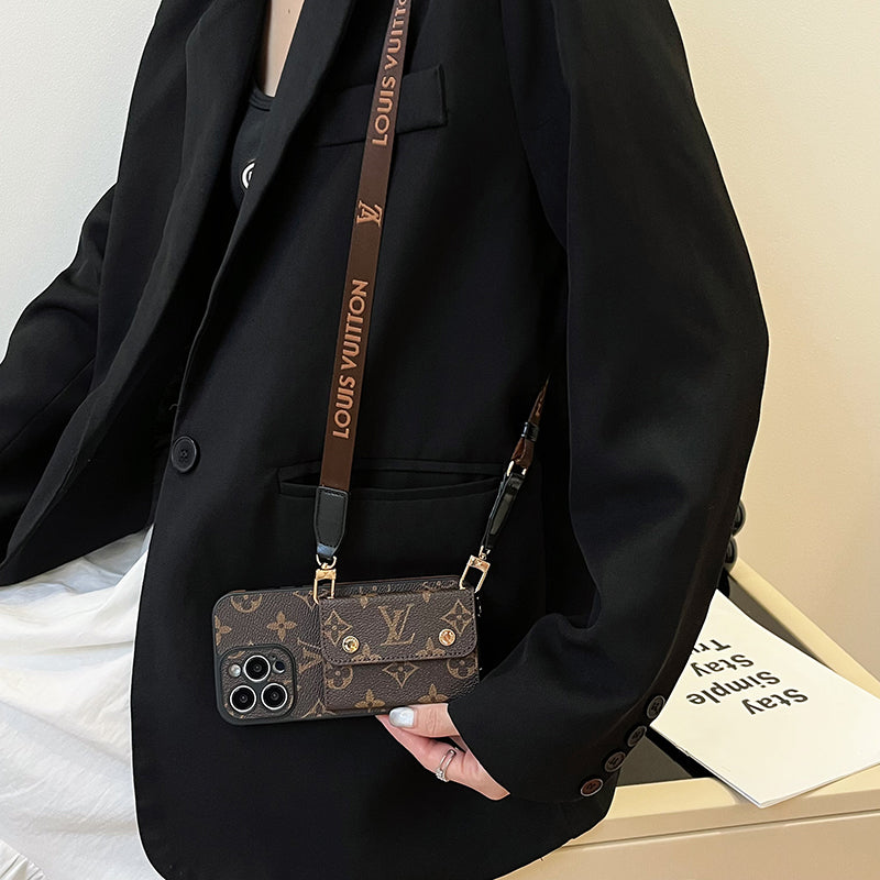 Lou Card Bag Chain Brunt iPhonefodral