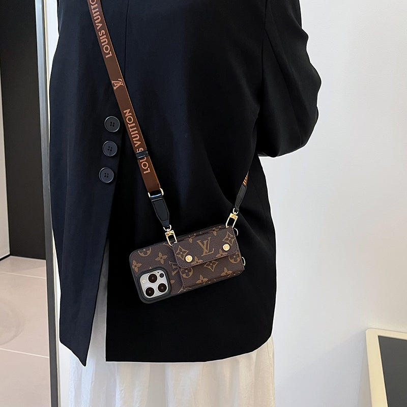 Lou Card Bag Chain Brunt iPhonefodral