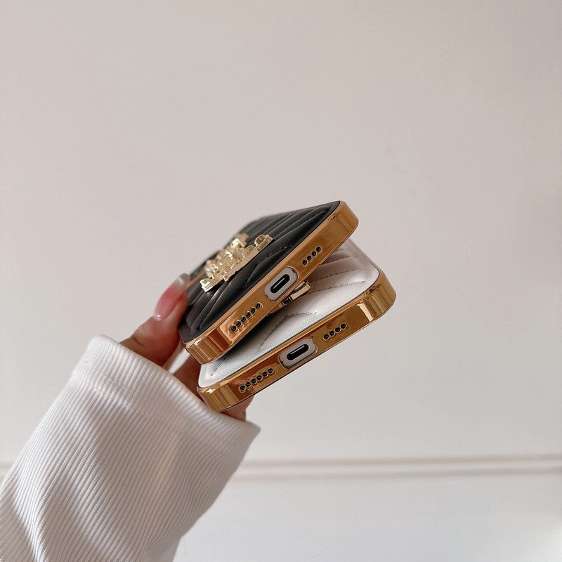 세인트 컬러 가죽 아이폰 케이스