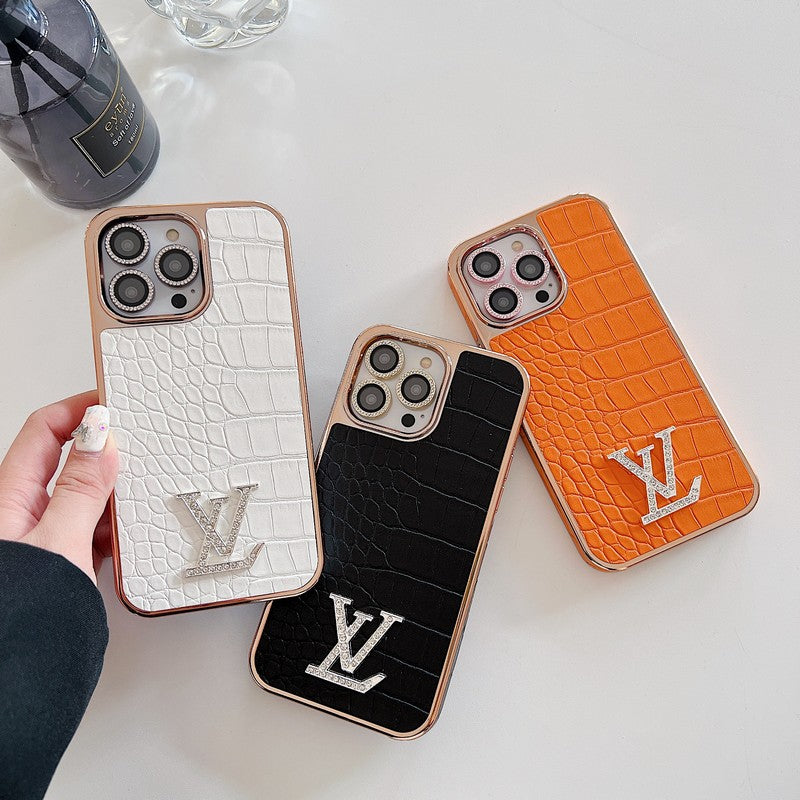 Pouzdro na iPhone Lou Diamond Logo Rose Gold