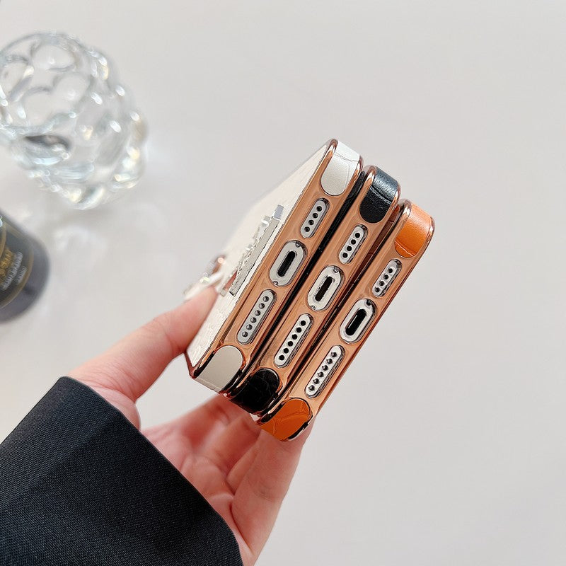 Pouzdro na iPhone Lou Diamond Logo Rose Gold