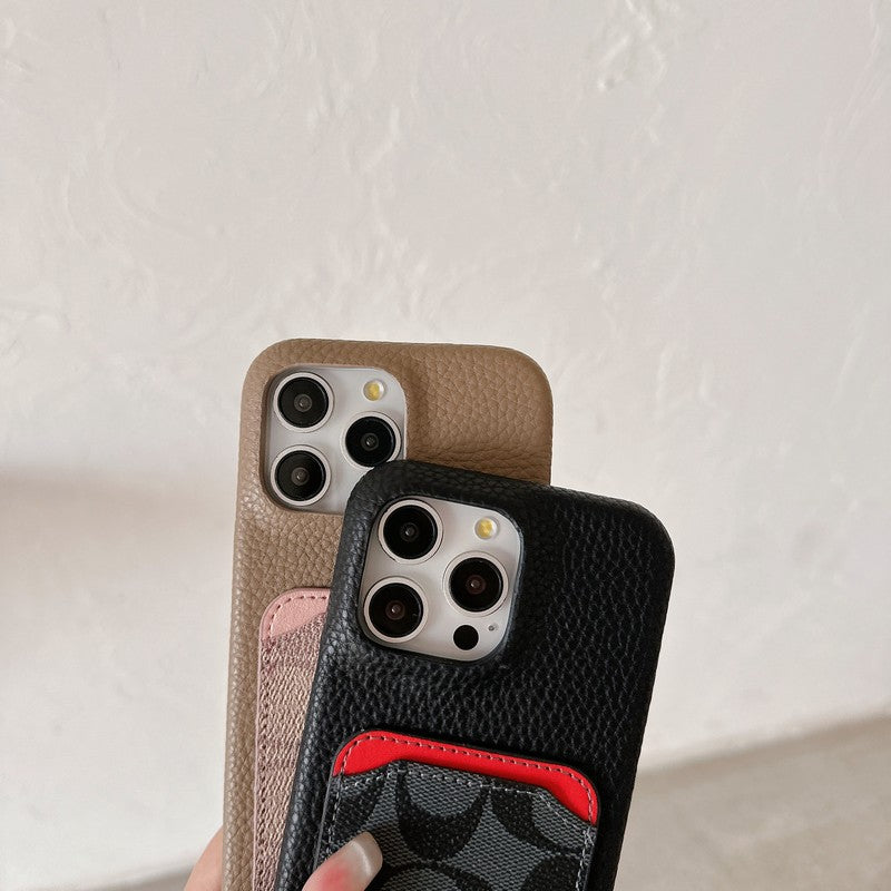 Coa 카드백 가죽 아이폰 케이스