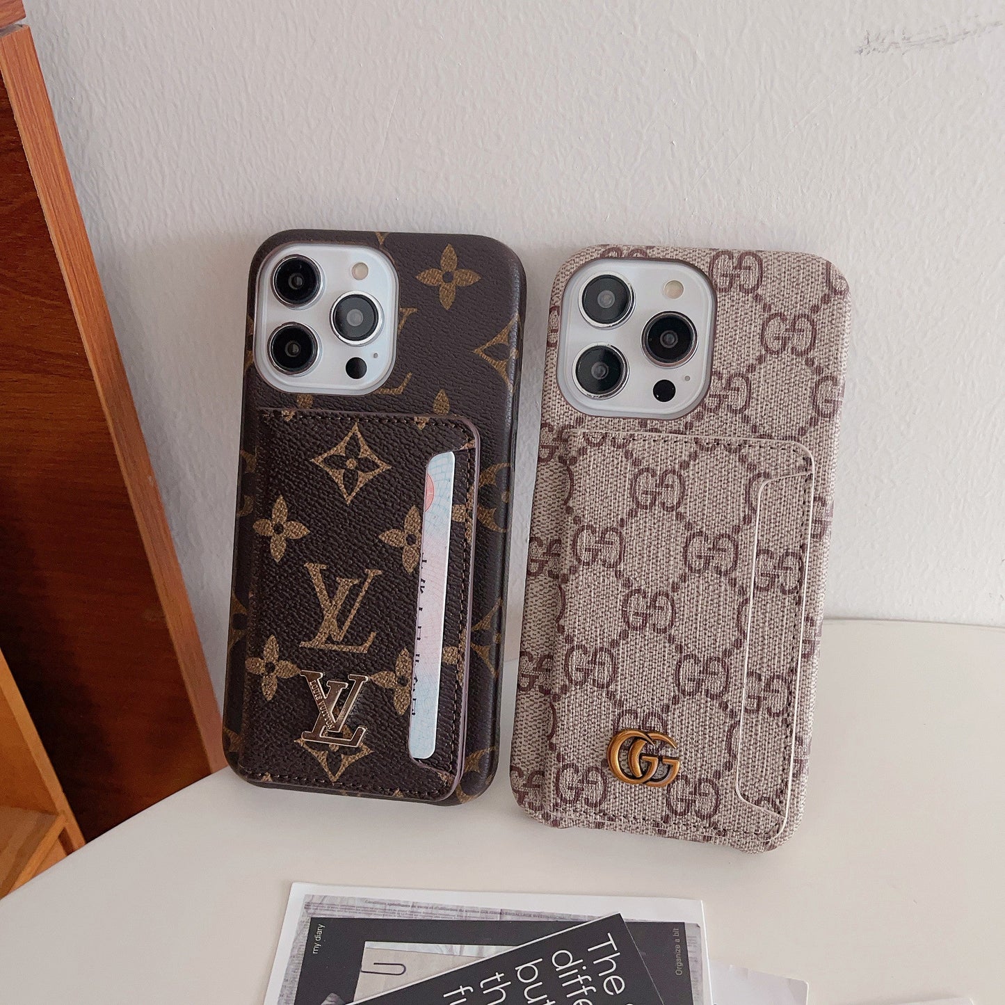 Lou kaarthouder iPhone-hoesje