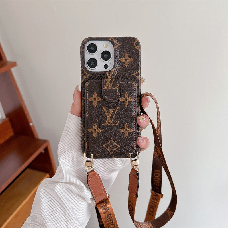 Lou Card Bag Crossbody Chain iPhone Fodral