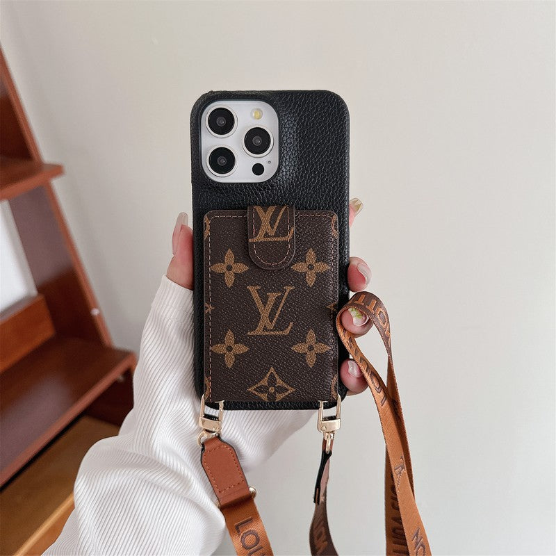 Lou Card Bag Crossbody Chain iPhone Fodral