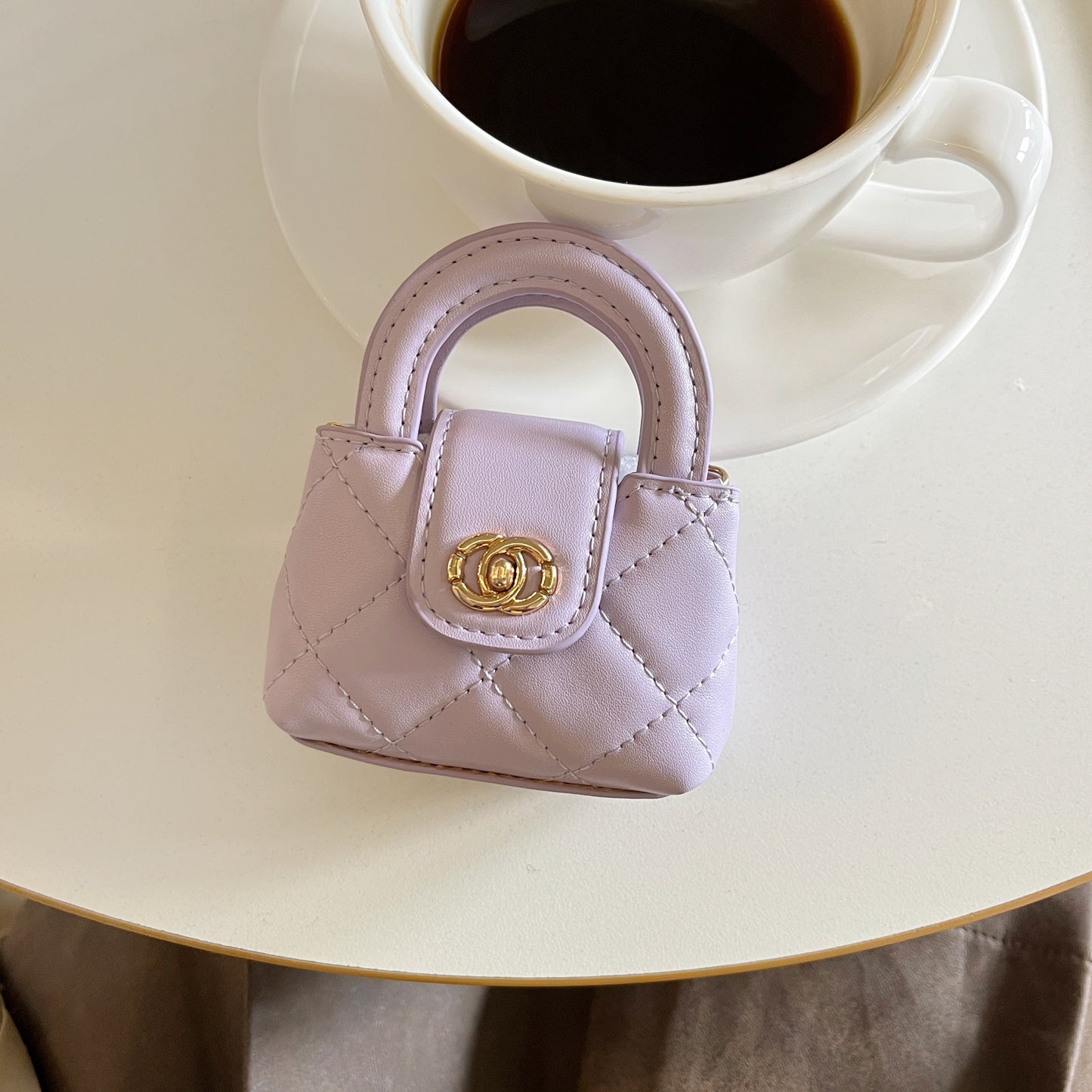 Cute Mini Handbag Style AirPods Case with Chain Strap