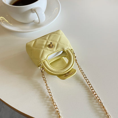 Cute Mini Handbag Style AirPods Case with Chain Strap