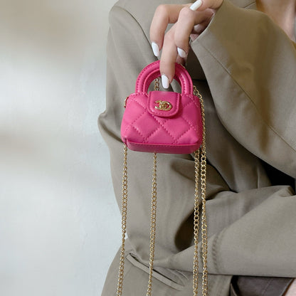 Cute Mini Handbag Style AirPods Case with Chain Strap