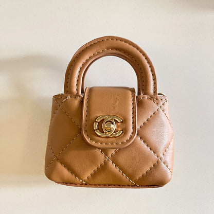 Cute Mini Handbag Style AirPods Case with Chain Strap