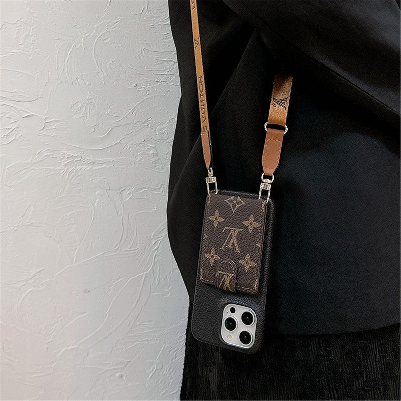 Lou Card Bag Crossbody Chain iPhone Fodral