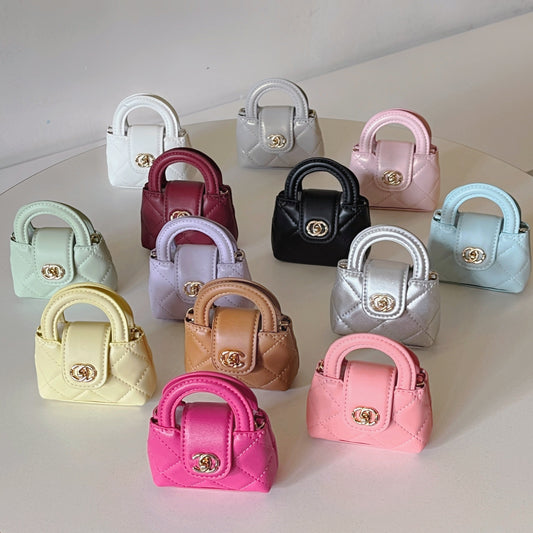 Cute Mini Handbag Style AirPods Case with Chain Strap