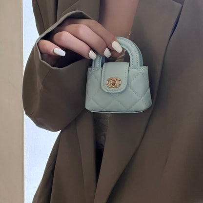 Cute Mini Handbag Style AirPods Case with Chain Strap