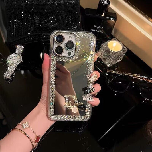 Glamouröse iPhone-Hülle mit Beauty-Spiegel – Make-up & Stil für unterwegs!