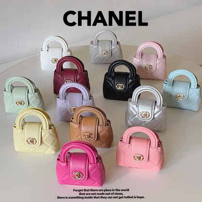 Cute Mini Handbag Style AirPods Case with Chain Strap