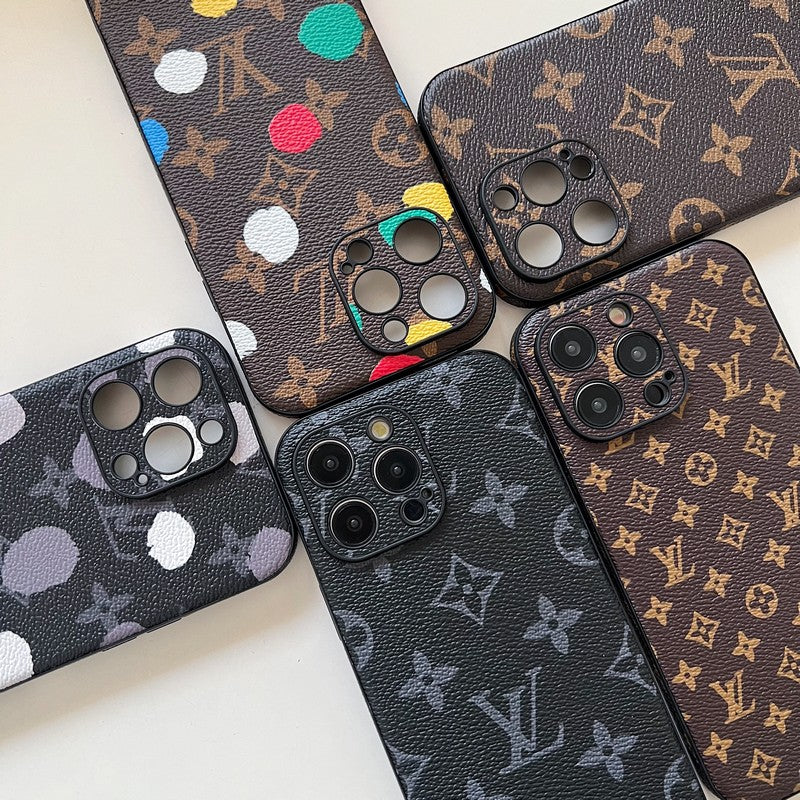 Klasické barevné kožené pouzdro na iPhone Lou