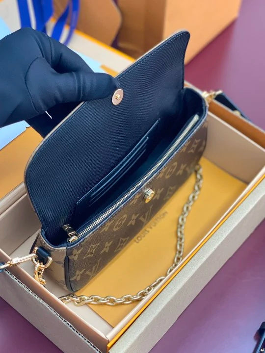 奢華經典花押字單肩包