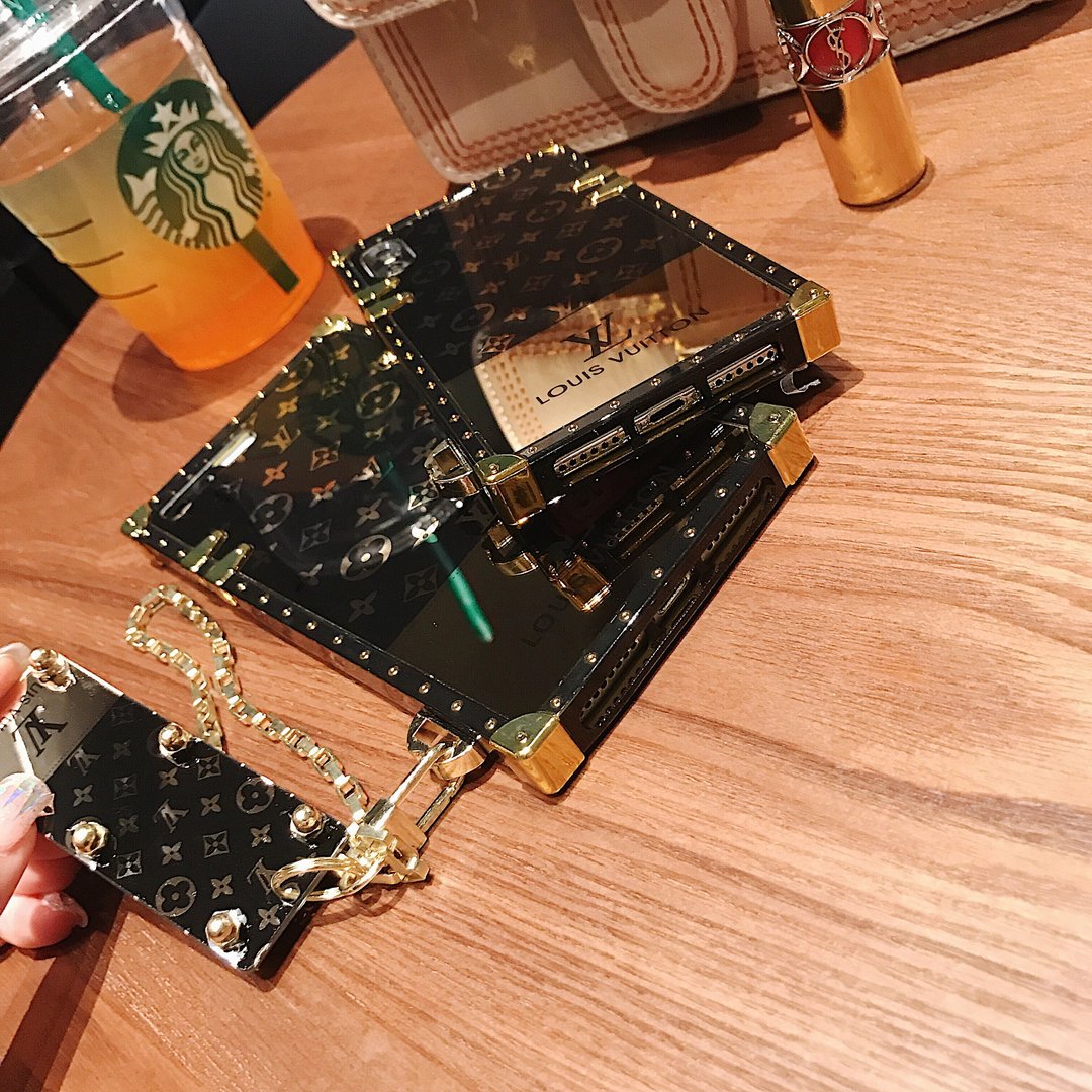 豪華品牌行李箱帶鏈條適用於三星 Galaxy S25/24/23 系列