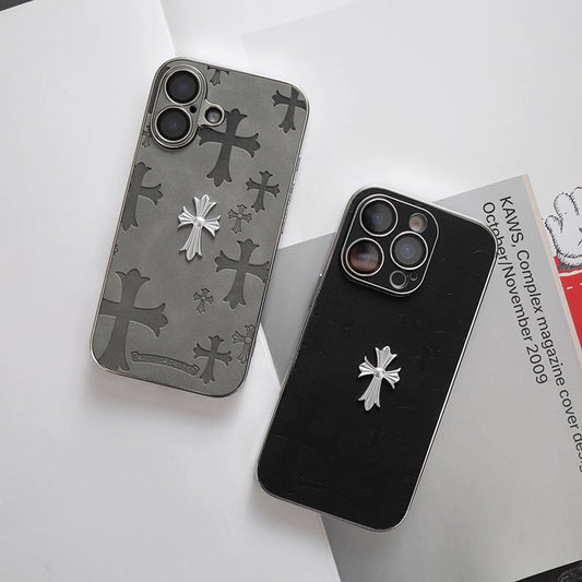 Gothic Luxe Cross Suede Case