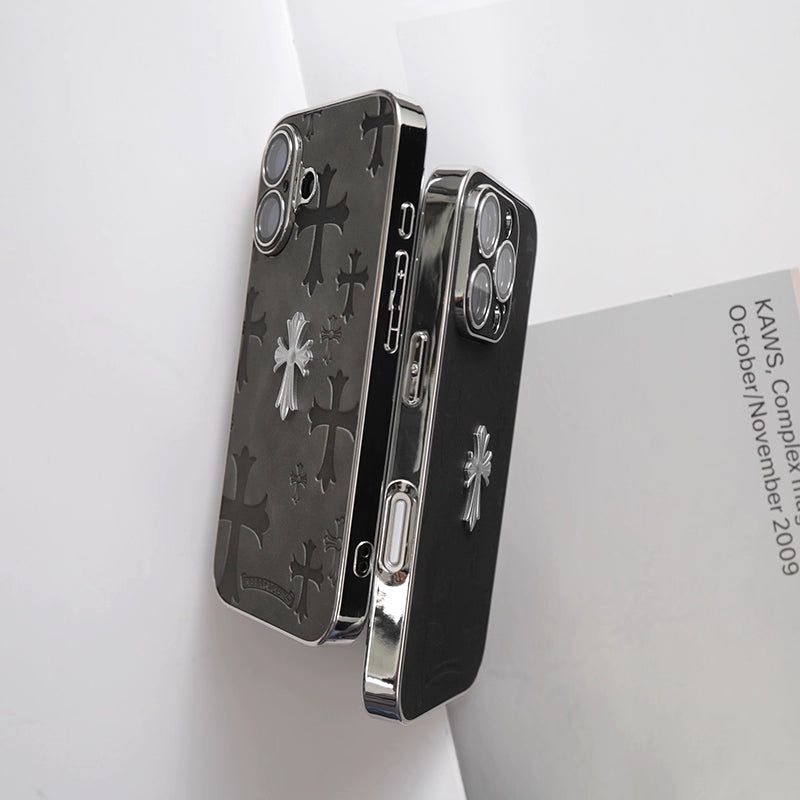 Gothic Luxe Cross Suede Case