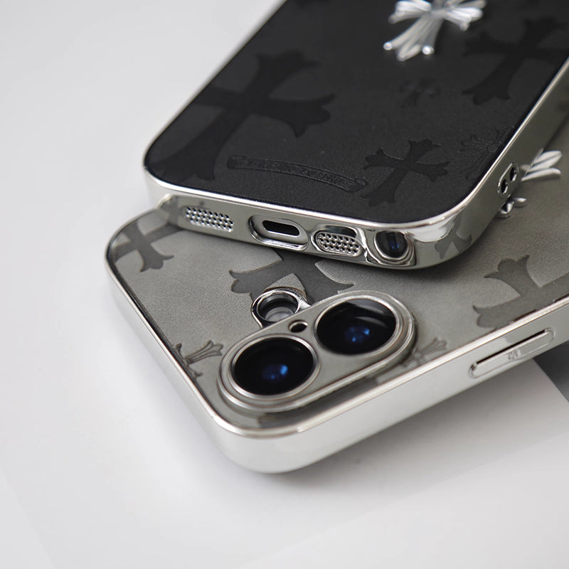 Gothic Luxe Cross Suede Case