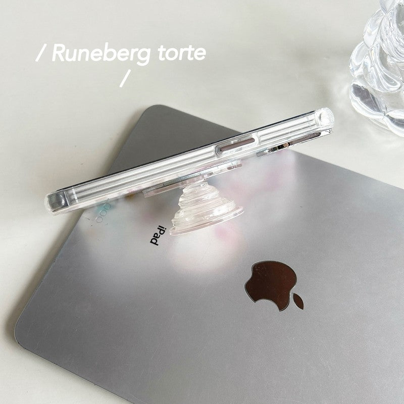 Custodia per iPhone con fotocamera in cristallo GG MagSafe