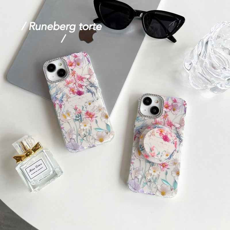 Custodia per iPhone con fotocamera in cristallo GG MagSafe