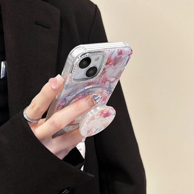 Custodia per iPhone con fotocamera in cristallo GG MagSafe