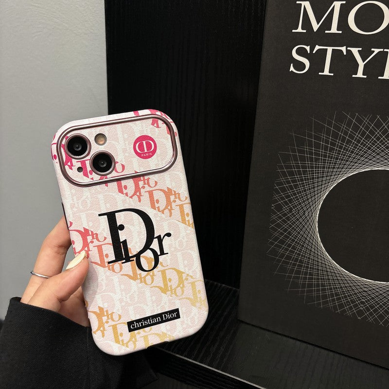 CD-vit & Brunt läderfodral till iPhone