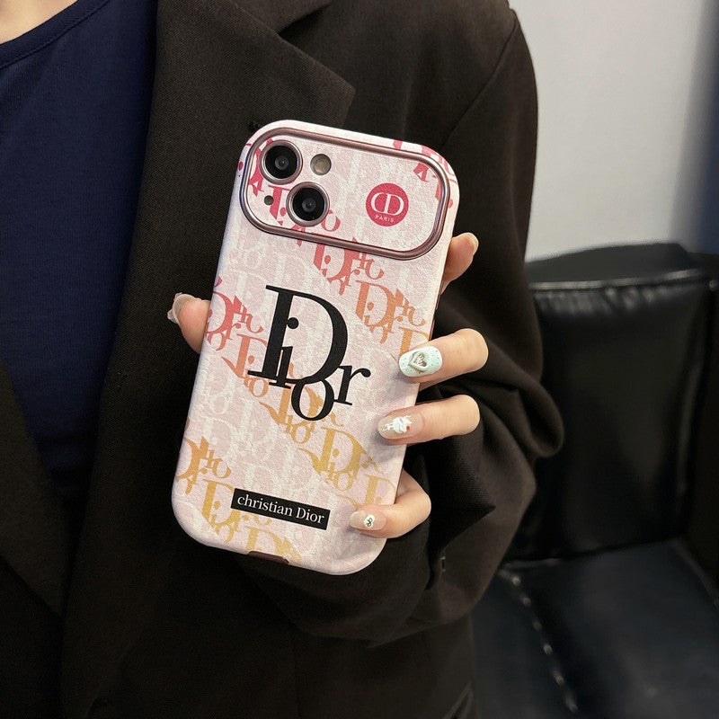 CD-vit & Brunt läderfodral till iPhone