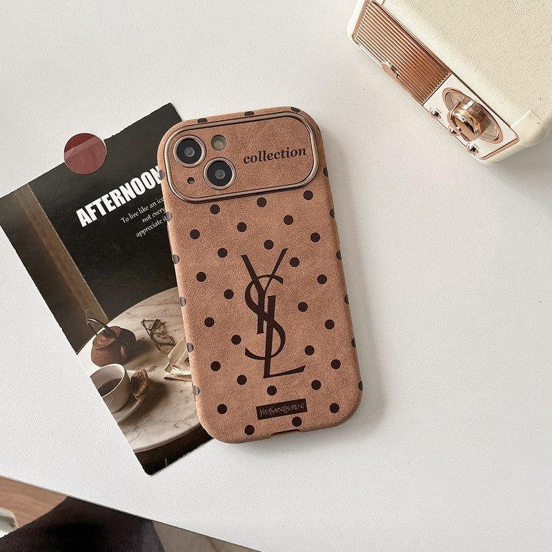 Saint Brown Leather iPhone deksel