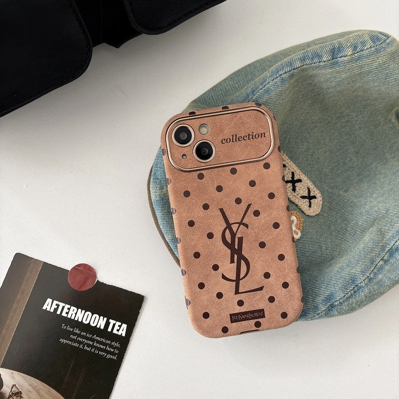 Saint Brown Leather iPhone deksel