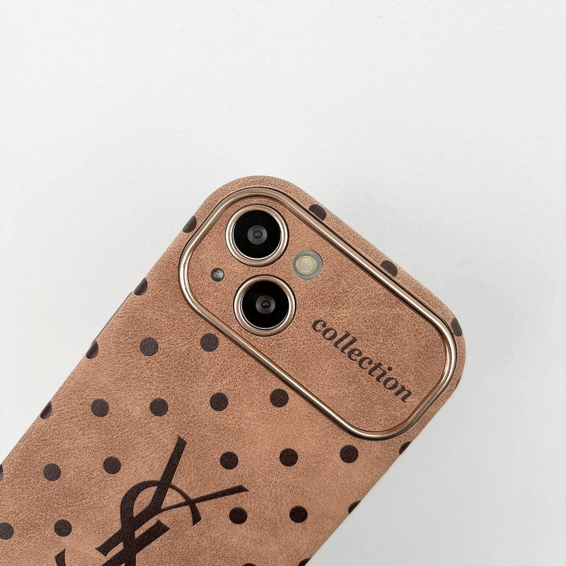Saint Brown Leather iPhone deksel