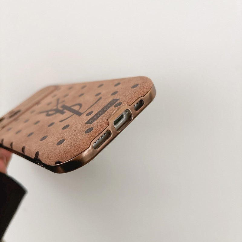 Saint Brown Leather iPhone deksel