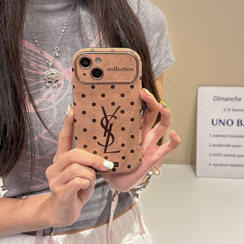 Saint Brown Leather iPhone deksel