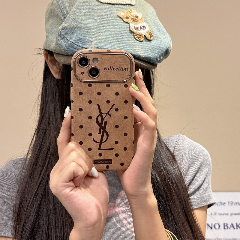 Saint Brown Leather iPhone deksel