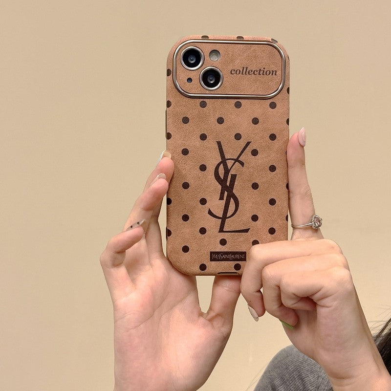 Saint Brown Leather iPhone deksel