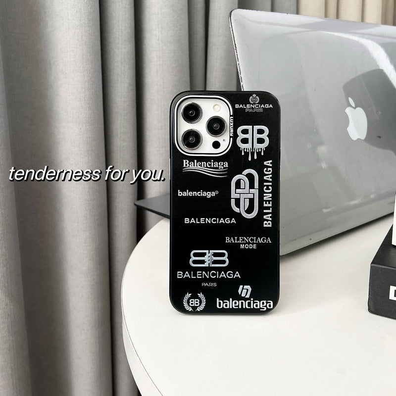 BB Černá & Stříbrný kryt na iPhone