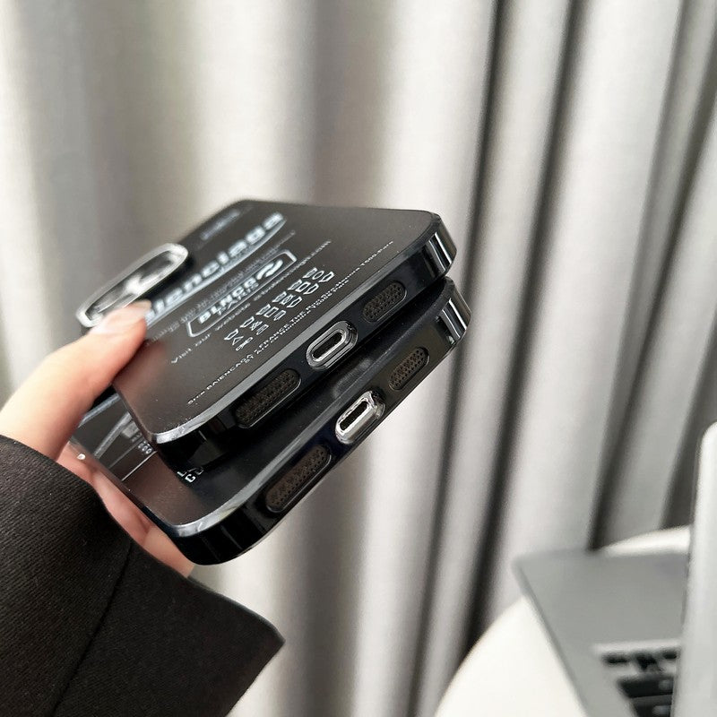 Vinilo o funda para iPhone BB negro