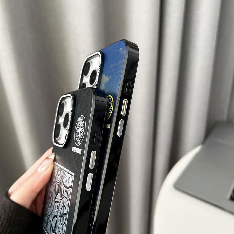 Steenzwart & Blauwe iPhone-hoes