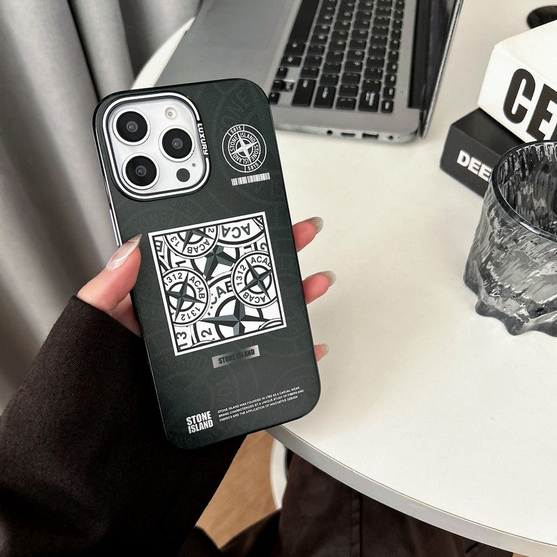 Steenzwart & Blauwe iPhone-hoes