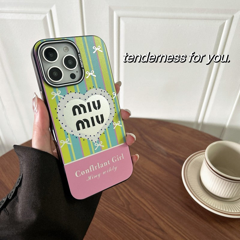 Miu Rosa & Custodia verde per iPhone