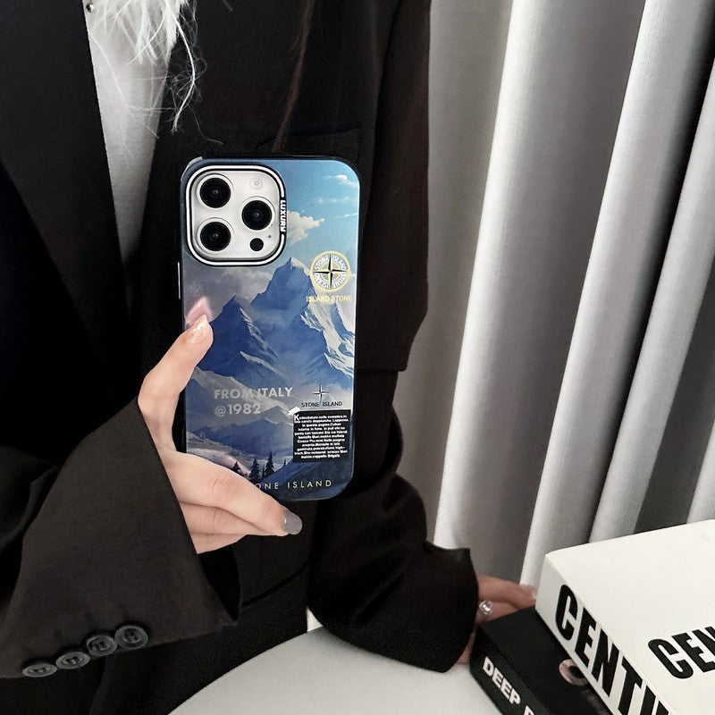 Steenzwart & Blauwe iPhone-hoes