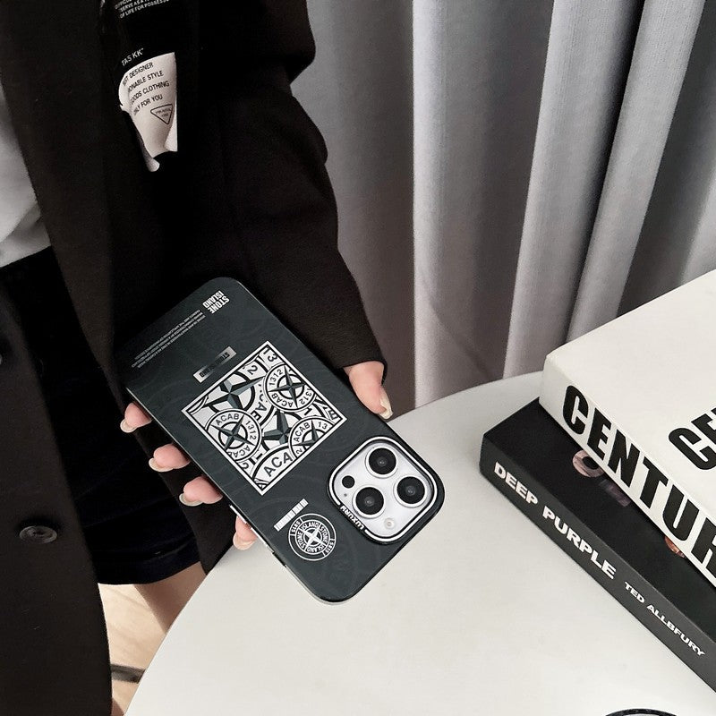 Steenzwart & Blauwe iPhone-hoes