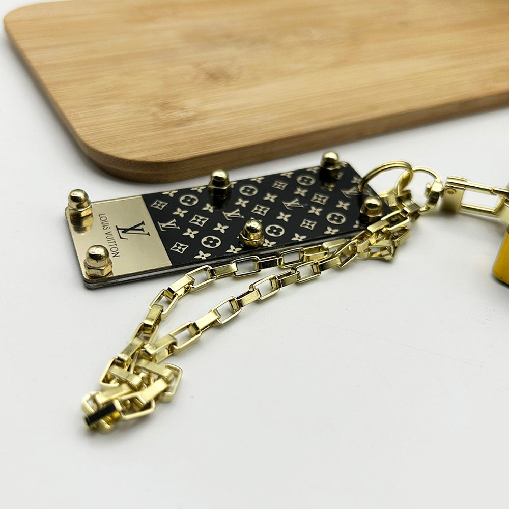 豪華品牌行李箱帶鏈條適用於三星 Galaxy S25/24/23 系列