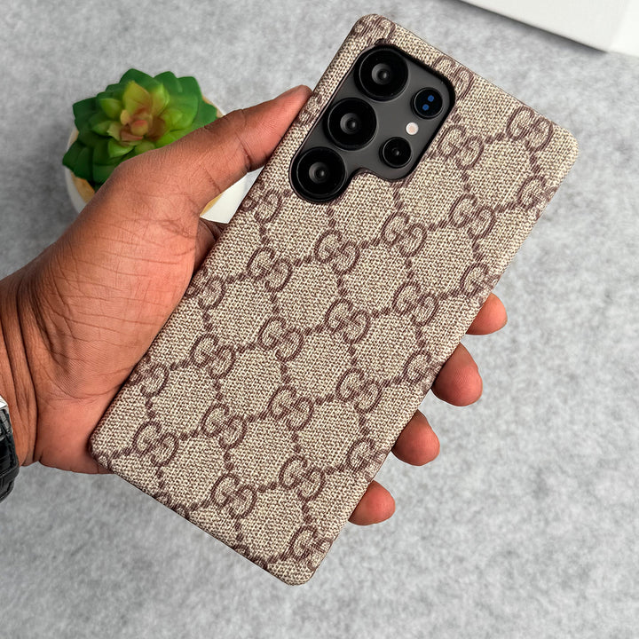 Luxury GG Patern Pu Leather Case For Samsung Galaxy